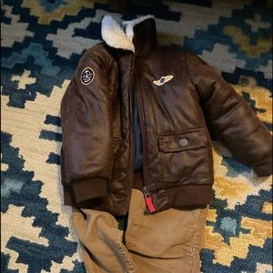 2t Aviator costume with bomber jacket